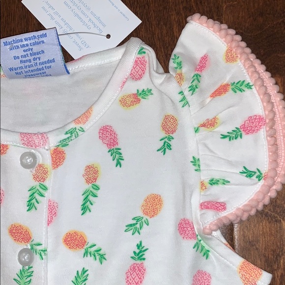 NWT Eyelet & Ivy Estelle Pima Romper in Pineapple Punch - size 14 - price firm - Picture 2 of 7